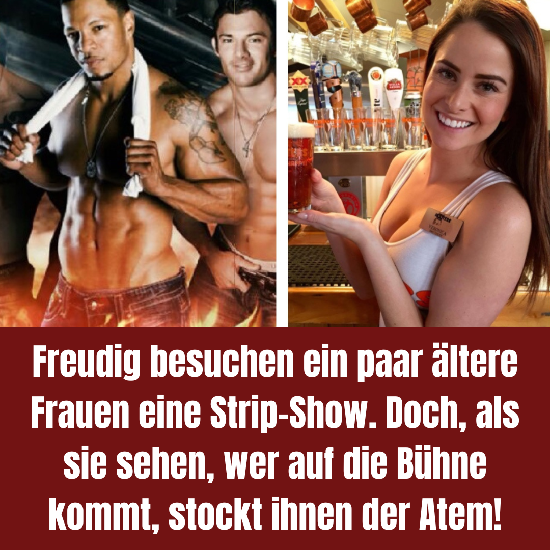 Alte Frauen besuchen Strip-Show, sind von Darbietung überrascht