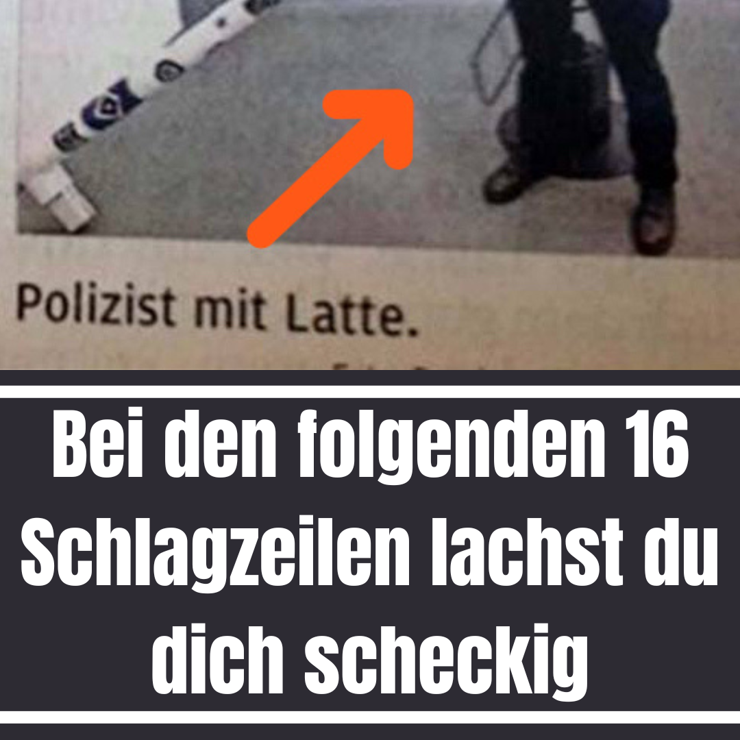 Bei den folgenden 16 Schlagzeilen lachst du dich scheckig