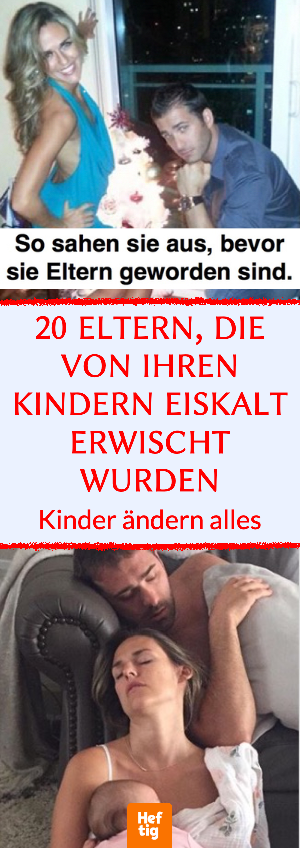 Nach dem Kind: 20 lustige Vorher-nachher-Bilder von Eltern