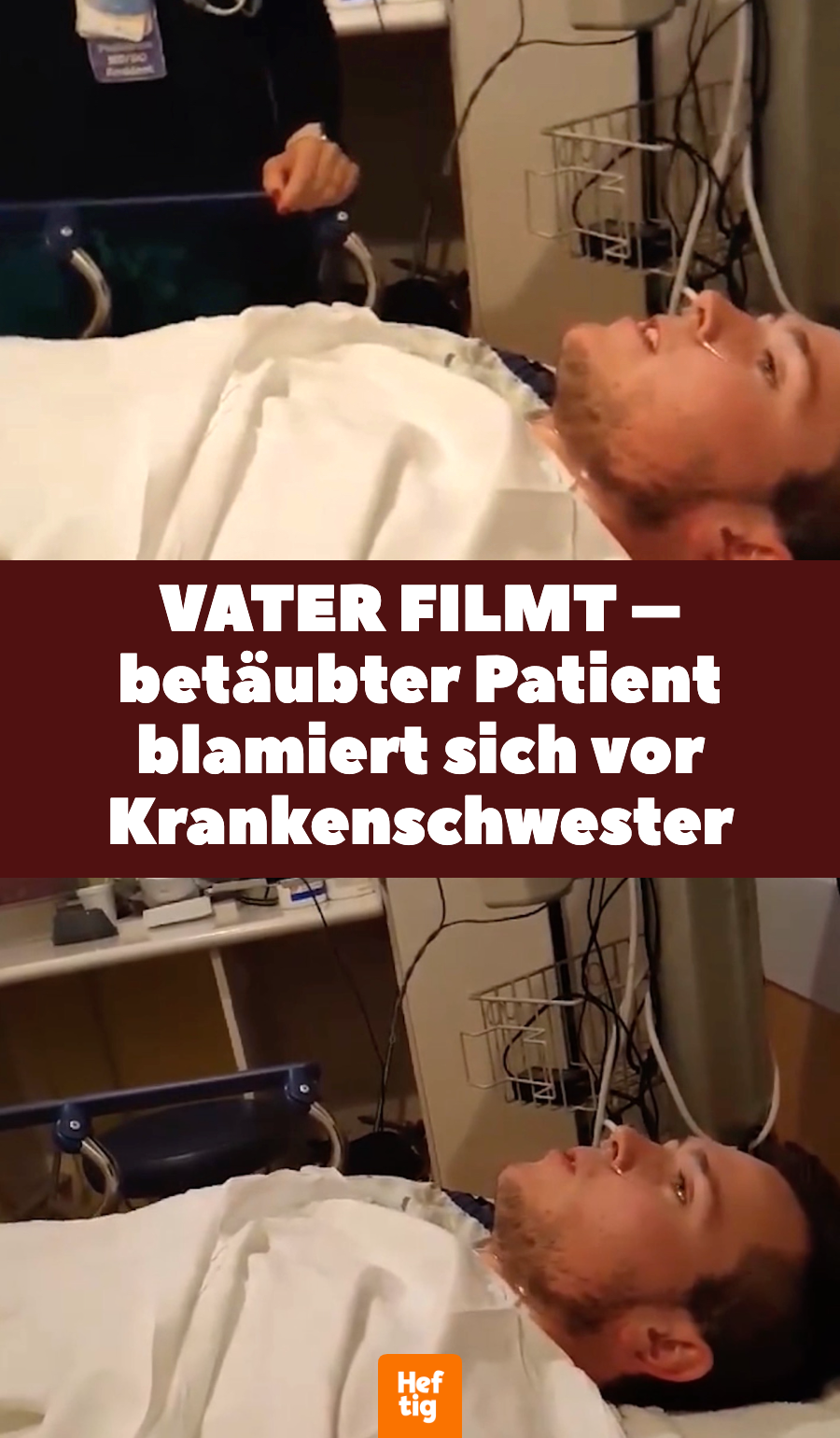 Peinliches Video: Vater filmt betäubten Sohn im Krankenhaus