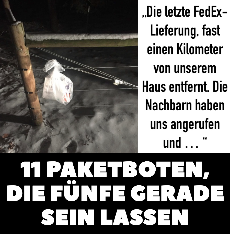 Paketboten, denen die gelieferte Ware herzlich egal ist