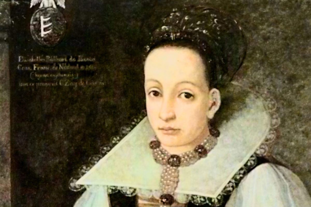 Ein mittelalterliches Gemälde einer jungen Frau