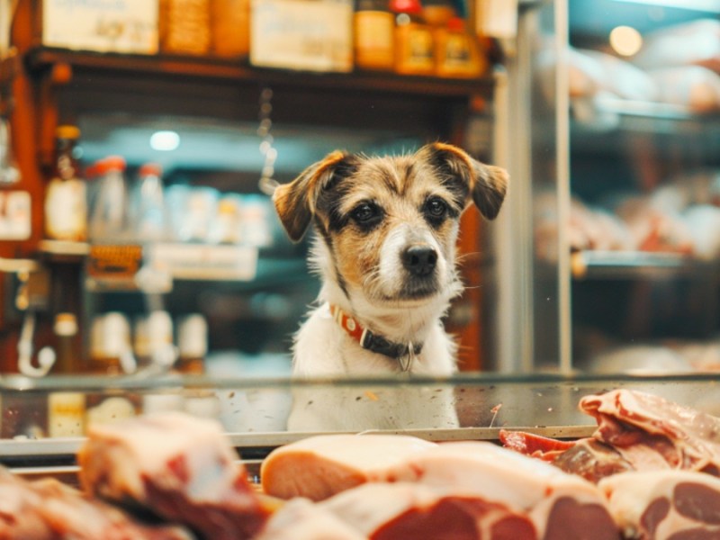 Witz des Tages: Fleischer verfolgt Hund