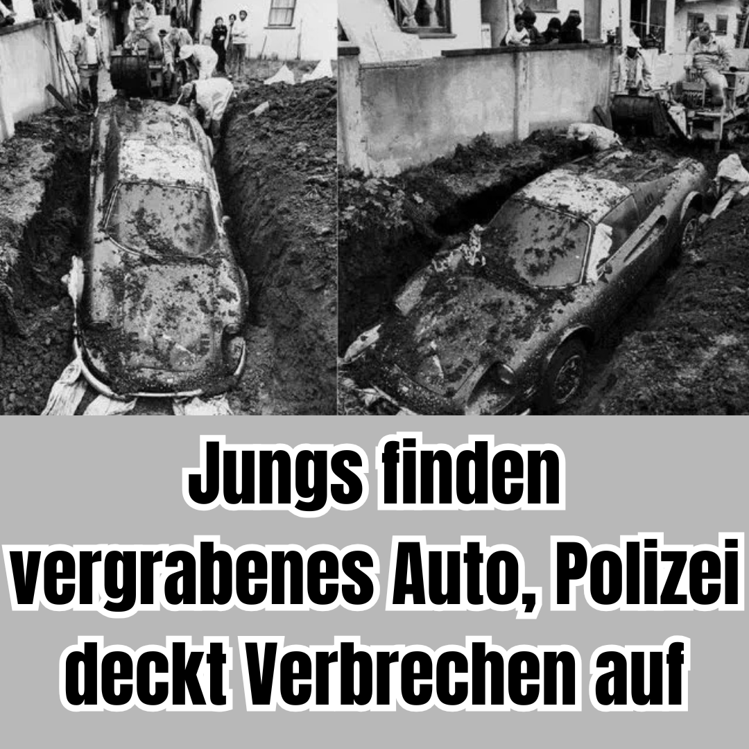 Jungs finden vergrabenes Auto, Polizei deckt Verbrechen auf