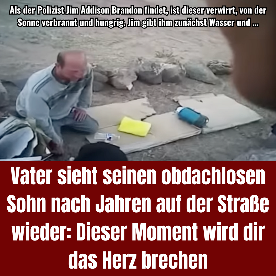 Vater versucht seinen Sohn von der Straße zu holen